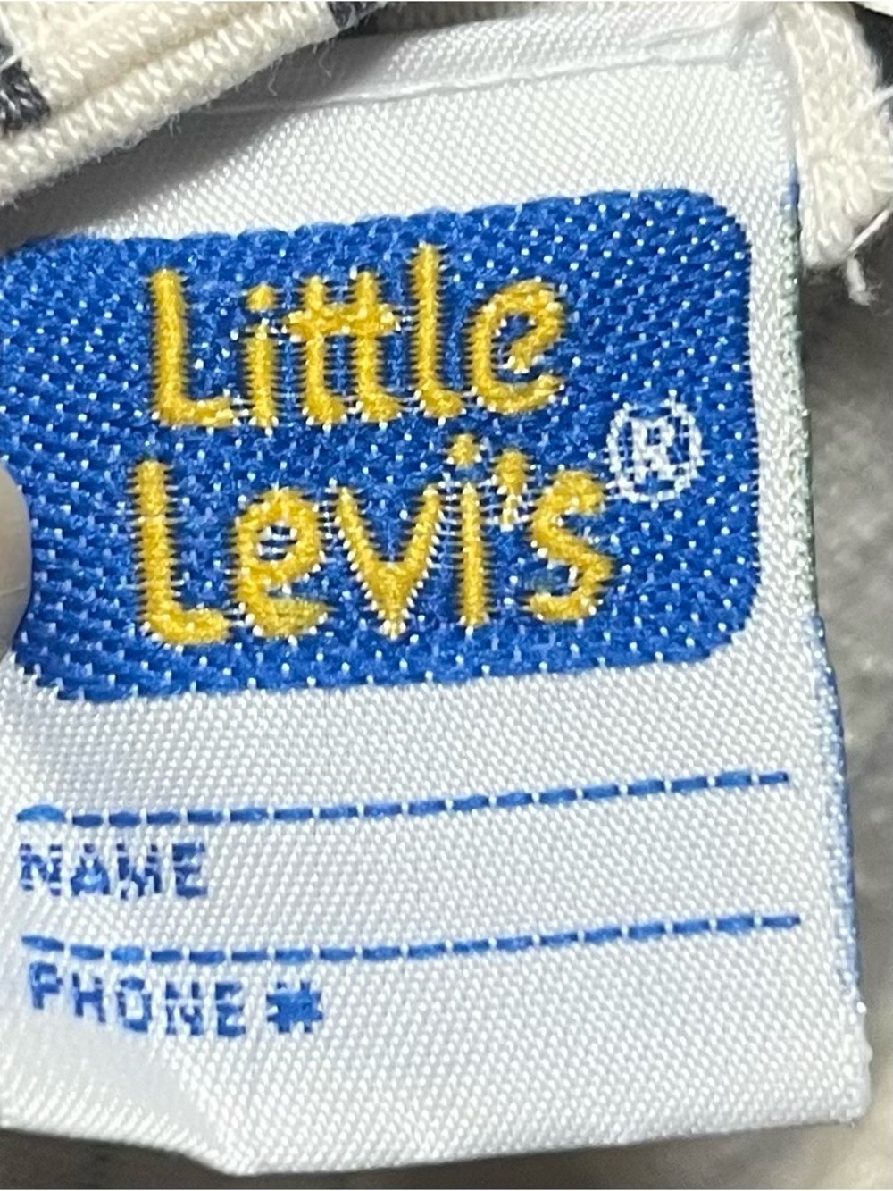 Vintage Little Levi’s Baseball Jersey Shirt Size 6 Pinstripe Long Sleeve 90s - Picture 6 of 6